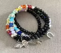 PULSERA 7 CHAKRAS BLACK