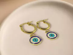 ARO ACERO DORADO ARGOLLA CON DIJES
