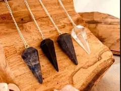 PENDULOS DE PIEDRAS SEMIPRECIOSAS