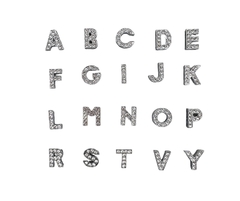 Letras PLATEADAS para pulsera TAKI