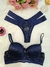Cojunto rendado com Bojo Azul Marinho - comprar online