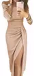 Vestido Largos De Dama Con Abertura Elegante Fiestas Casual