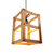 Luminária Teto Pendente Estilo Industrial Madeira Nobre Tr
