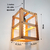 Luminária Teto Pendente Estilo Industrial Madeira Nobre Tr - comprar online