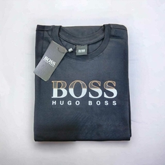 Camiseta Hugo Boss Estampada - Preta