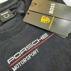 Camiseta Hugo Boss x Porshe com Bordado - Preta - comprar online