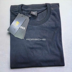 Camiseta Hugo Boss x Porshe com Estampa - Preta - comprar online