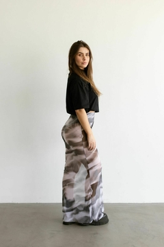 Saia Sereia Listra Cinza - TagliaStore