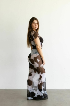Saia Sereia Mancha Preto/Branco - loja online