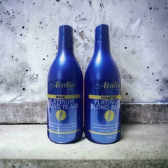 Shampoo e Máscara Matizadora Blond Platinum Black Azul - Atália Hair Cosméticos