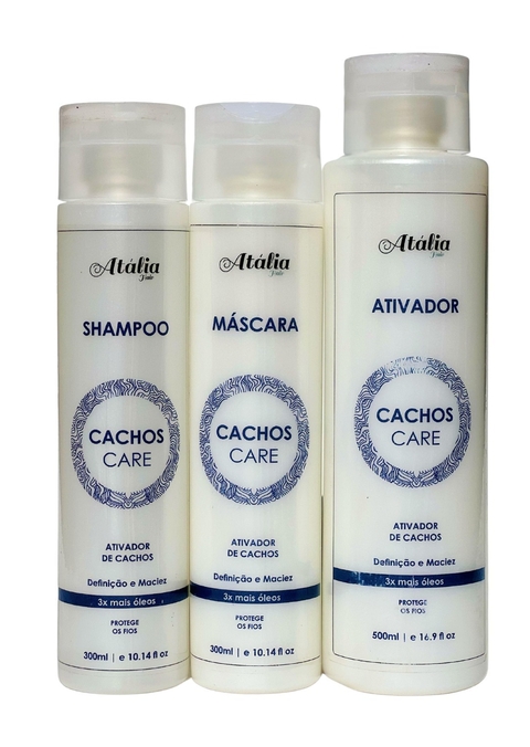 Kit Cachos Care Atália Hair — Definição intensa, brilho e controle por até 3 lavagens