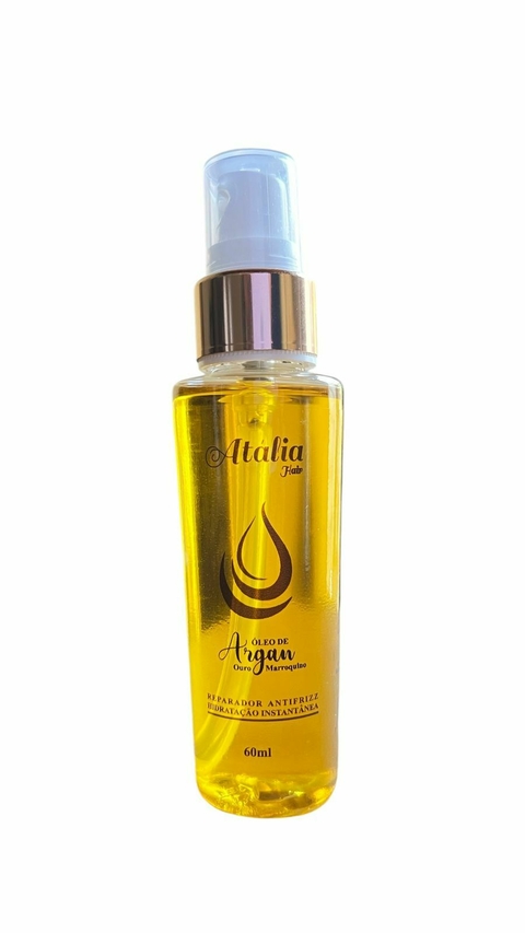 Óleo de Argan Profissional — Finalização de Salão em Casa