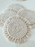 Posa vaso circular - NUDO MACRAME