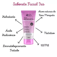 Sabonete Facial Rosa Mosqueta- Isis Makeup - comprar online