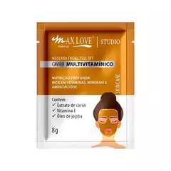 Máscara Facial Sachê Peel off Caviar Multivitamínico - MAX LOVE na internet