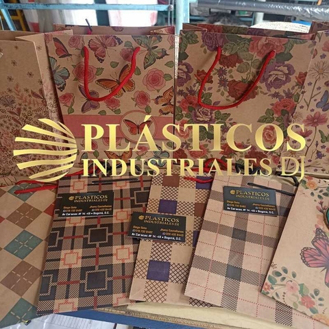BOLSA DE KRAFT DECORADA