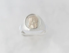 Anillos Sello Plata y Oro Con Iniciales en internet