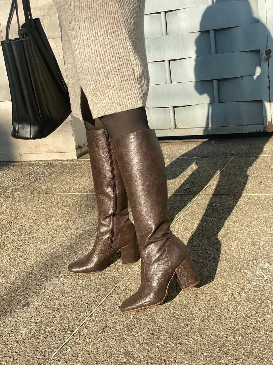Bota Suzanna Cano Longo Salto Bloco
