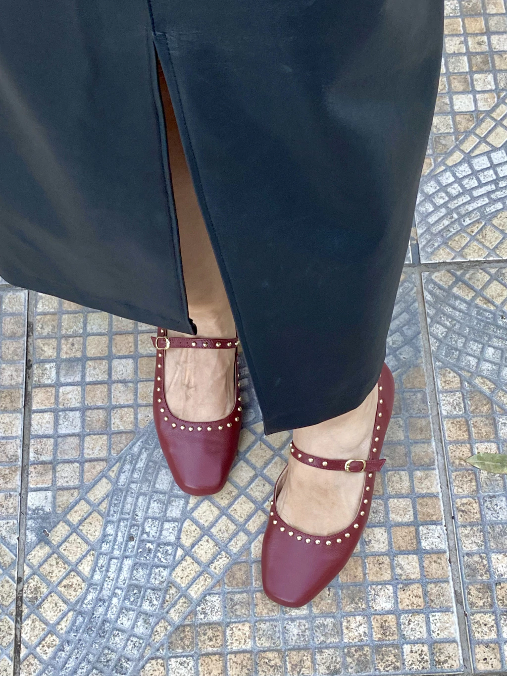 Sapatilha Giulia Cherry Couro Legítimo