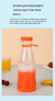 Mini liquidificador portátil elétrico do suco, copo recarregável, garrafa de - loja online
