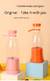 Mini liquidificador portátil elétrico do suco, copo recarregável, garrafa de