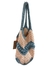 BOLSA MOEMA BICOLOR • AZUL TIFANY COM BEGE - comprar online