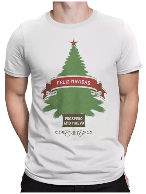 Playera Arbol de Navidad feliz navidad festejo año feliz