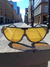 Gafas De Sol Moda Grandes Doble Puente Fashion Tinted Monobl Negro/ámbar