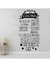 Vinil Decorativo Reglas De Cocina Pegatinas Calcomania 42CM X 82CM - comprar en línea