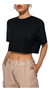 Crop Top Mujer Playera Ombliguera Over Size Casual Gym Fit en internet