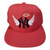 Gorra Bordada Plana Nr Aura Alas Angel Rojo Único