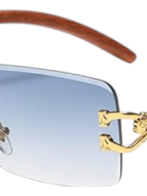 Gafas De Sol Sin Borde Metal Pantera Lentes Uv - comprar en línea