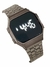 Reloj digital led negro vintage acero octaginal moda