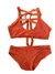 TRAJE DE BAÑO ROPA INTERIOR 2 PIEZAS CORDONES FELXIBLE TOP CALZON MODA PLAYA - comprar en línea