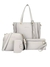 Set de 4 bolsas para mujer cartera bandolera bolso de mano tacto piel asas actividades diaria bolsa +bolsa de plumas + patron tarjertas 4pcs +bolsa de - Nuevas promociones integrales