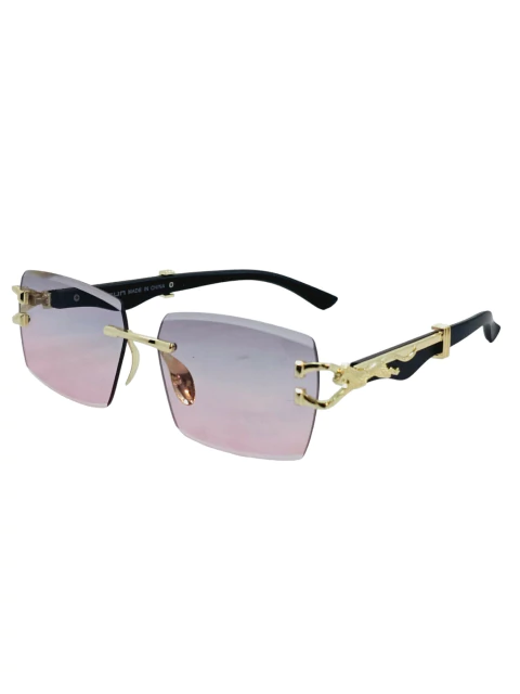 Gafas pantera diseñador volado madera de lentes cuadrado