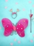 Lote 4 Alas de mariposa disfraz con luces diadema varita niños mariposa hada con luz cosplay - tienda en línea