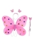 Alas de mariposa disfraz con luces diadema varita niños mariposa hada con luz cosplay - comprar en línea