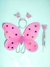 Alas de mariposa disfraz con luces diadema varita niños mariposa hada con luz cosplay - comprar en línea