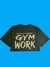 Imagen de Crop Top Playera Gym Work Mujer Ombliguera Relaxed Fit