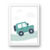 Quadro Decorativo Infantil - Carrinho Verde na Pista - caju mini