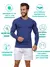 Camisa Masculina Adulto Proteção UV - Azul Marinho na internet