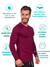 Camisa Masculina Adulto Proteção UV - Marsala na internet