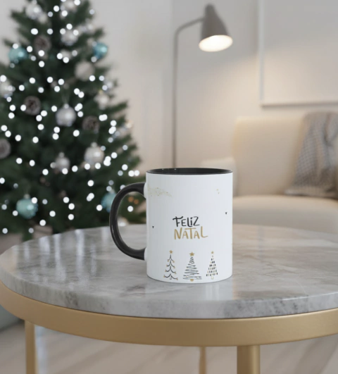 Caneca Personalizada de Natal- Que seu lar reine a paz, amor e união