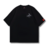 Playera negra de la colección Tengu, con diseño gráfico en el pecho y detalle en la manga.
