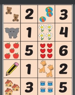 juego de memoria figuras y números
