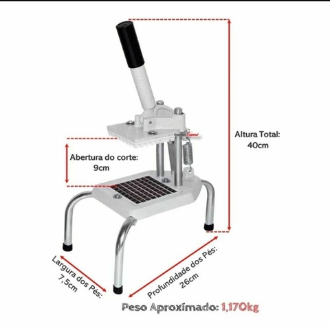Fatiador Cortador Picador de Frutas Legumes