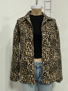 CAMISACO DE GABARDINA ANIMAL PRINT