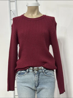 Sweater tejido con detalle - comprar online