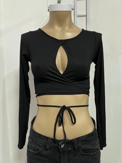 Top de lycra cruzado